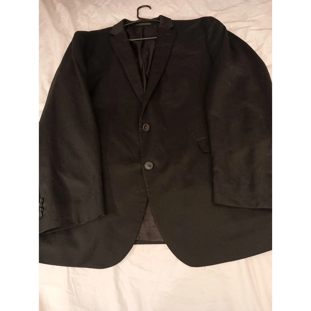 Kenneth Cole Reaction Blazer Jacket Size 46L Black